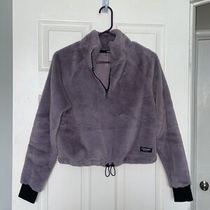 Calvin Klein Cropped Fuzzy Jacket XS